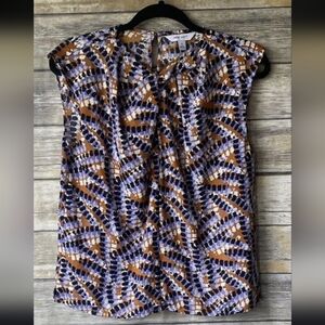 Nine West Women's Sleeveless Shell Blouse Top Size XL